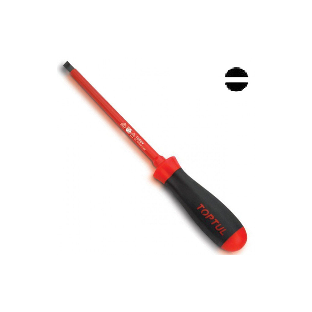 Викрутка Toptul ізольована шліцева 4x100 мм (1000V) (FAEB0410) - зображення 1