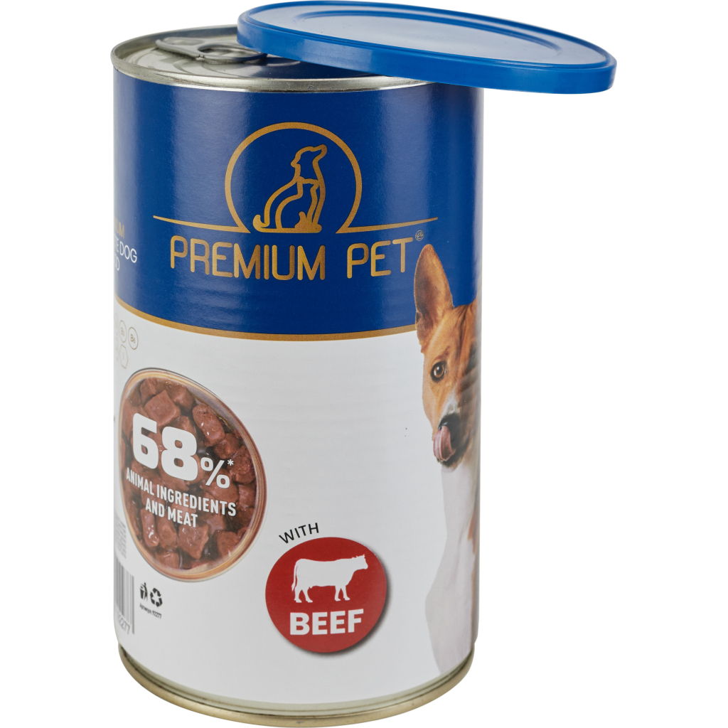 Консерви для собак PREMIUM PET Шматочки в соусі з телятиною 1.240 г (4820255192277) - зображення 3