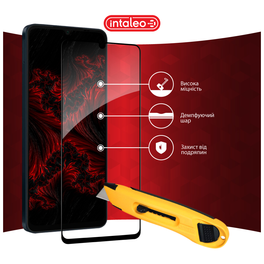 Скло захисне Intaleo Full Glue Samsung A06 Black (1283126598708) - зображення 5