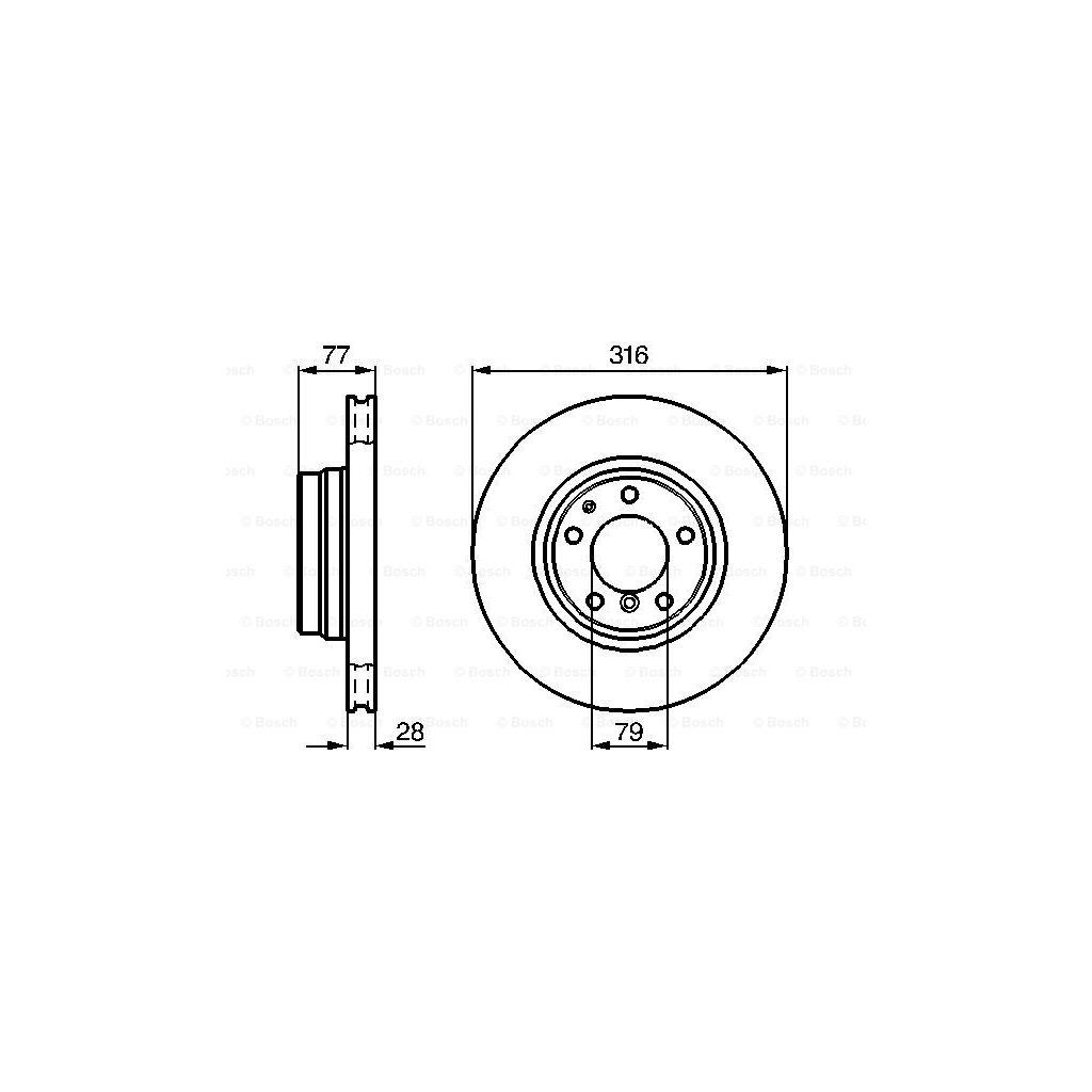 Гальмівний диск Bosch 0 986 478 622 - зображення 5