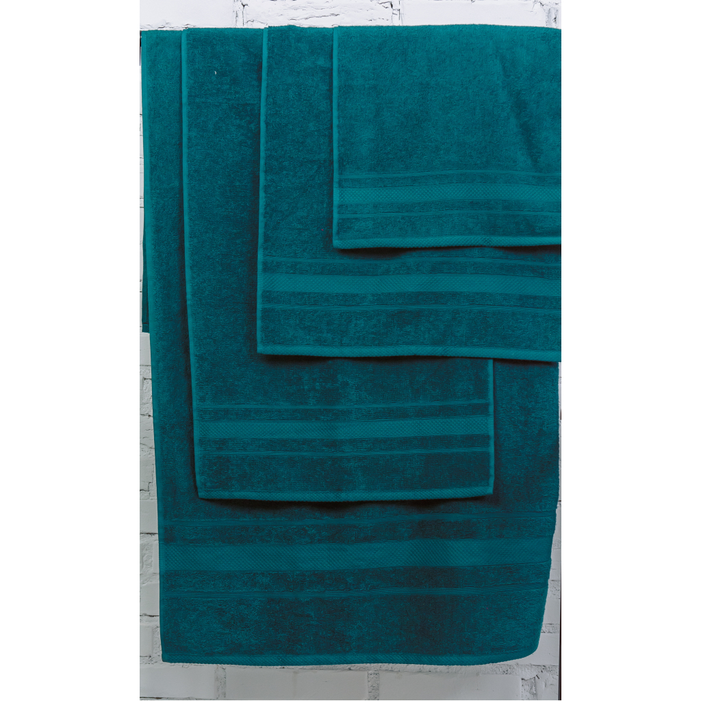 Рушник MirSon набір банних 5074 Elite SoftNess Darkemerald 40х70, 50х90, 70x140, 100x150 (2200003975666) - зображення 3