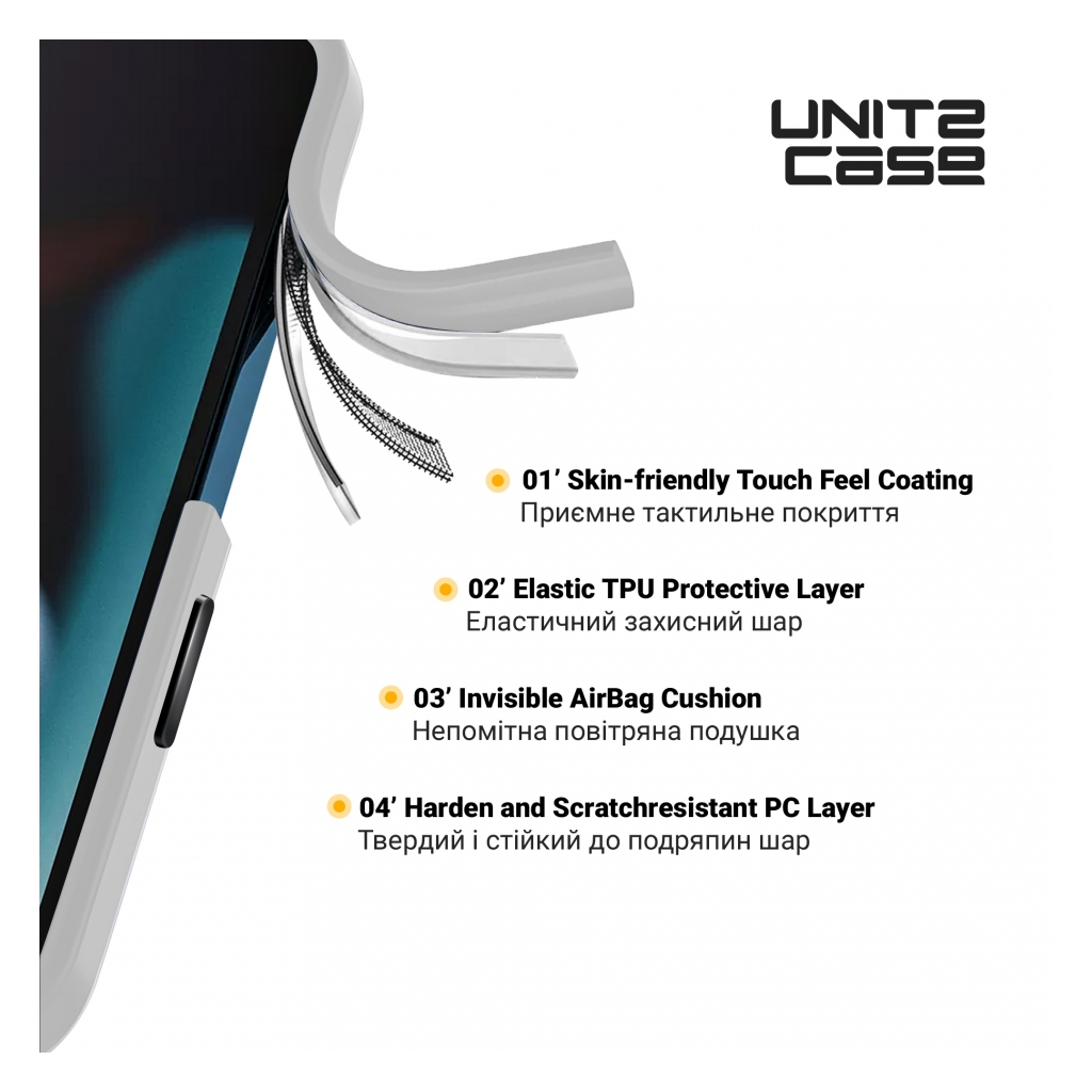 Чохол до мобільного телефона Armorstandart UNIT2 Apple iPhone 14 White (ARM69938) - зображення 3