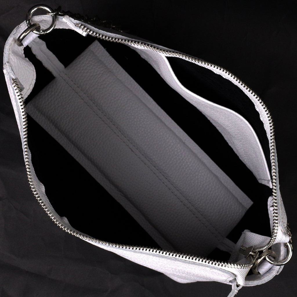 Сумка Grande Pelle З натуральної шкіри Біла (11654) - зображення 5