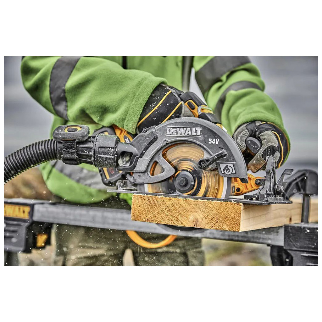 Дискова пила DeWALT 54В XR FLEXVOLT Li-lon диск 190х30 мм, 2x3Ah, 3.6 кг, кейс TSTAK (DCS578X2) - зображення 11