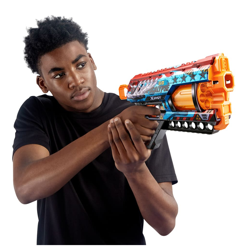 Іграшкова зброя Zuru X-Shot Швидкострільний бластер Skins Griefer Apocalypse (12 патронів) (36561E) - зображення 3