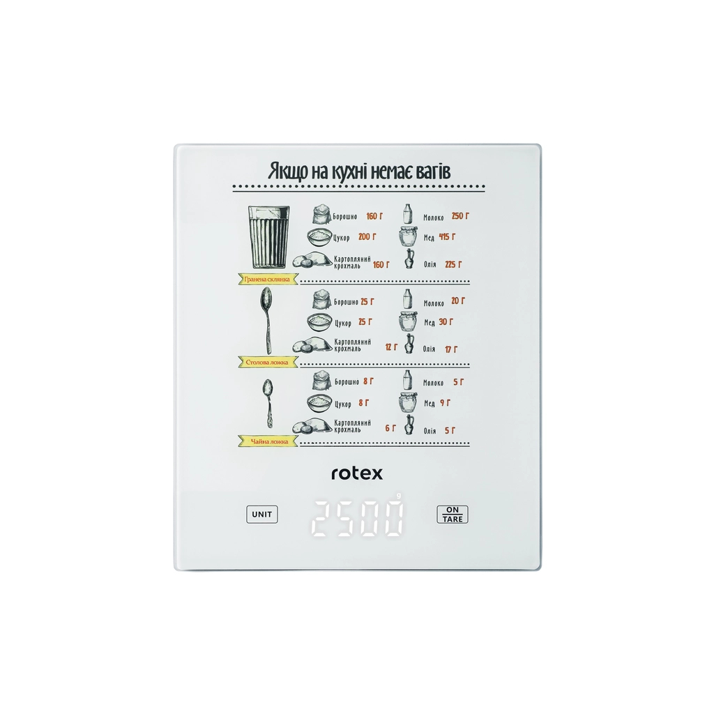 Ваги кухонні Rotex RSK15-W - изображение 1