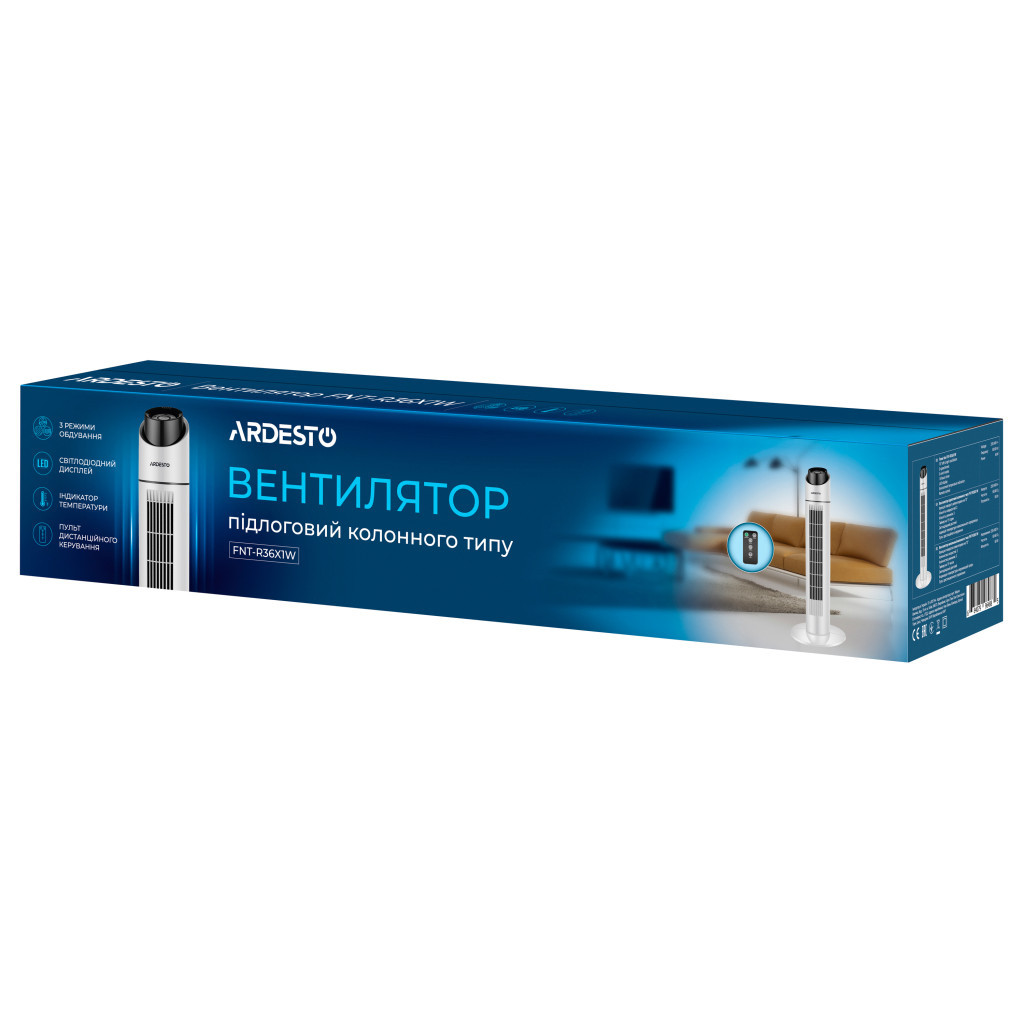 Вентилятор Ardesto FNT-R36X1W - зображення 11