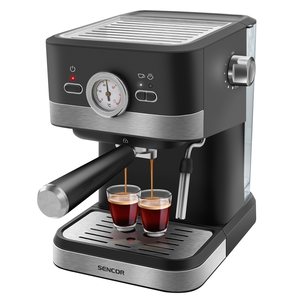 Ріжкова кавоварка еспресо Sencor SES 1721BK - изображение 1