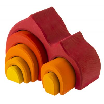 Конструктор Nic дерев'яний Будинок Габлі червоний (NIC523020) - зображення 2