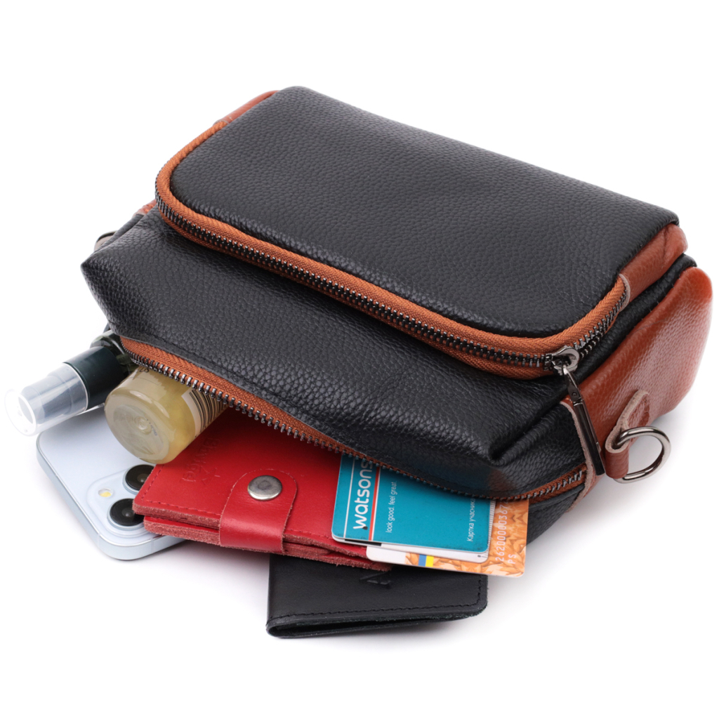 Сумка Vintage З натуральної шкіри Чорна (22588) - зображення 10