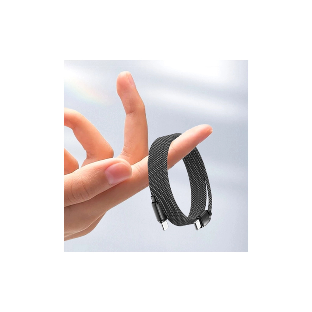 Дата кабель USB-C to USB-C 1.0m 100W black Essager (EXCTT1-TD01-P) - изображение 10