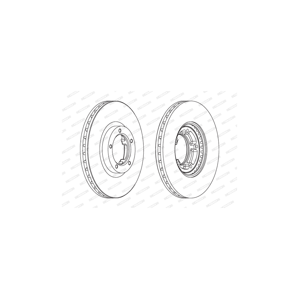 Гальмівний диск FERODO DDF848 - зображення 1