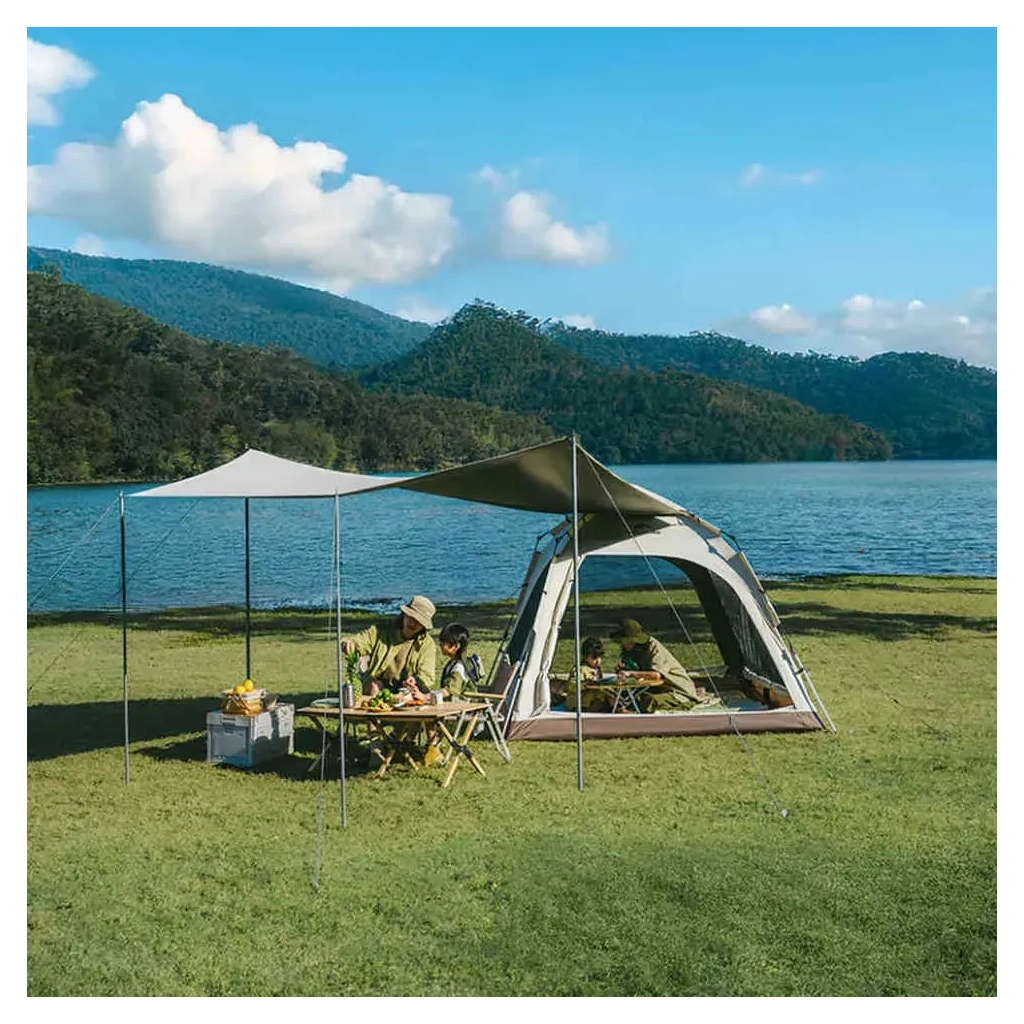 Намет Naturehike тримісний автоматичний із тентом Ango CNK2550WS01 S, сірий (6927595785782) - зображення 5