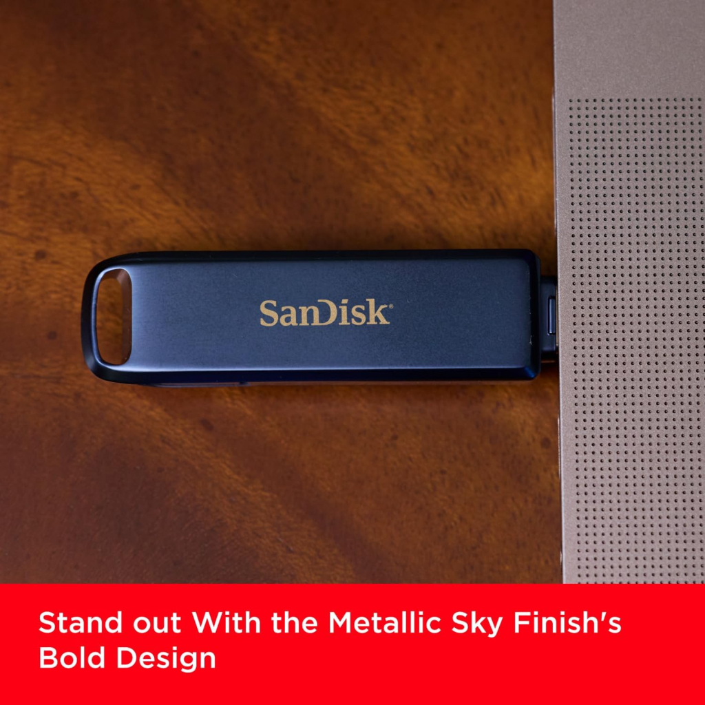 USB флеш накопичувач SanDisk 128GB Phone Drive for iPhone Metallic Sky Lightning/Type-C U (SDIXD0N-128G-GN6NE) - зображення 9