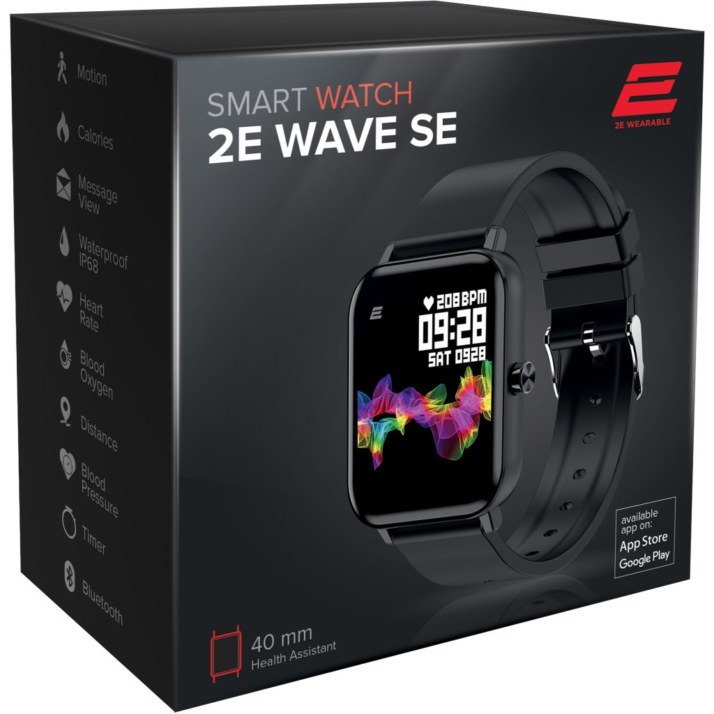 Смарт-годинник 2E Wave SE 40 mm Black (2E-CWW10BK) - зображення 3