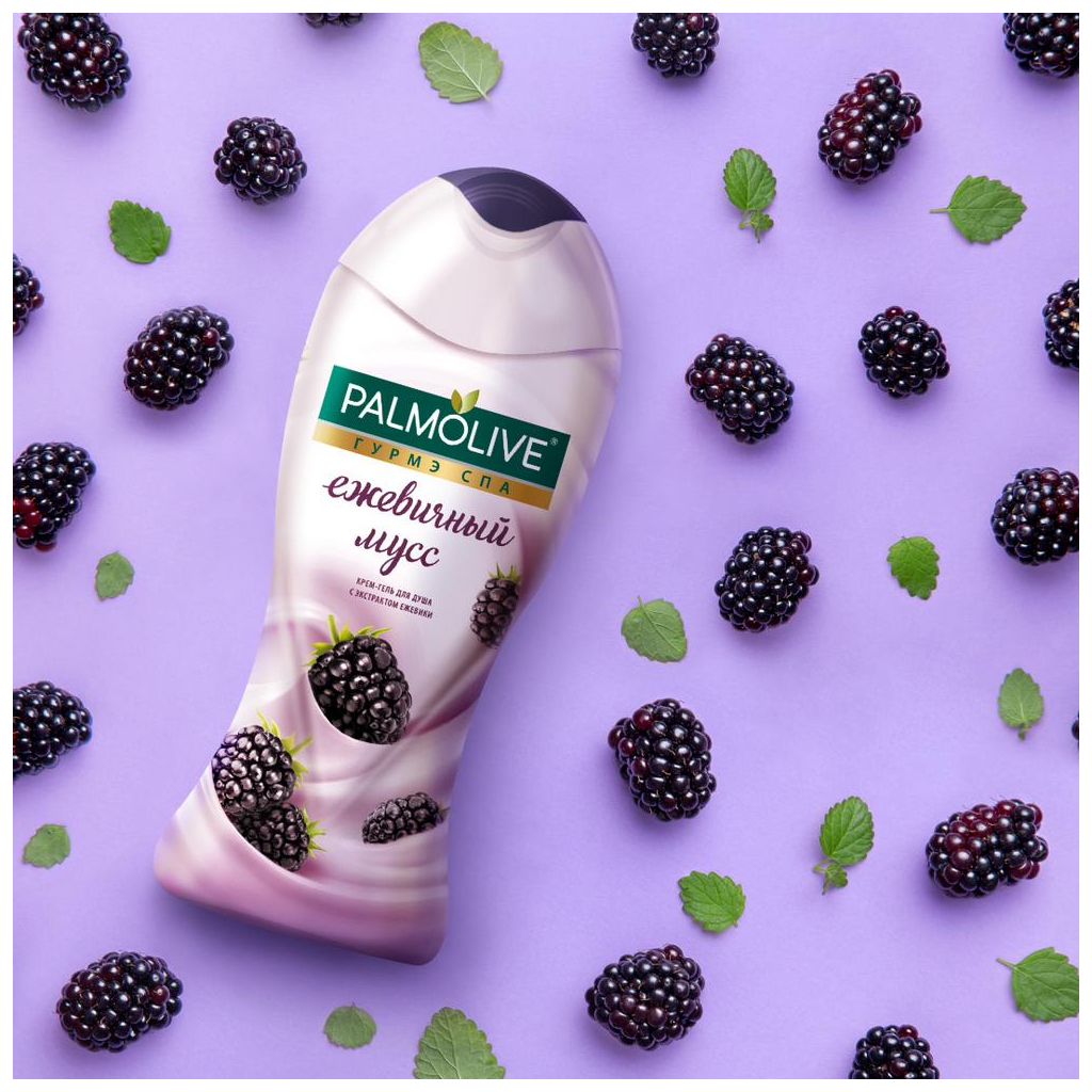 Гель для душу Palmolive Гурме Спа Ожиновий Мус 250 мл (8718951180369) - зображення 6