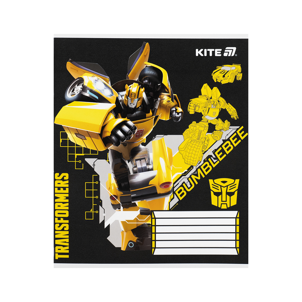Зошит Kite Transformers, 12 аркушів, коса лінія (TF25-235) - зображення 10