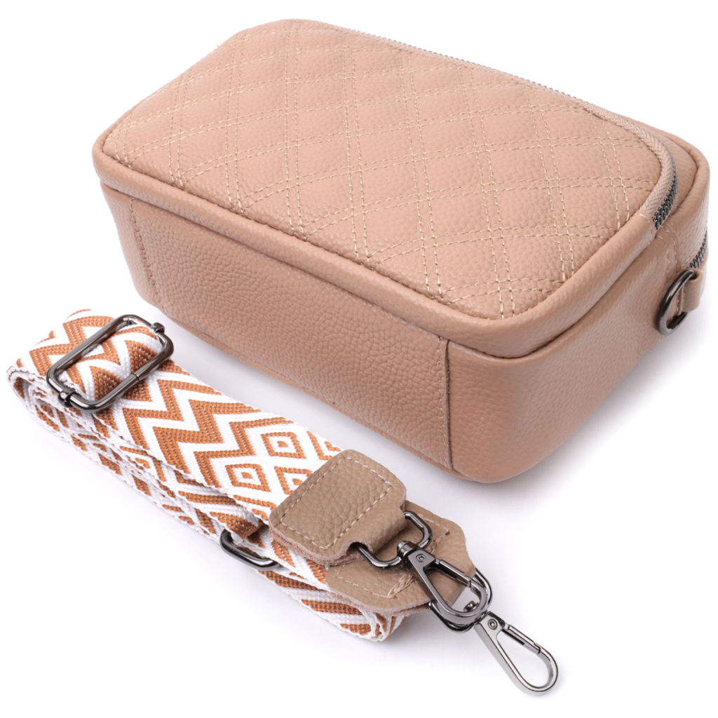 Сумка Vintage З натуральної шкіри Бежева (22637) - зображення 7