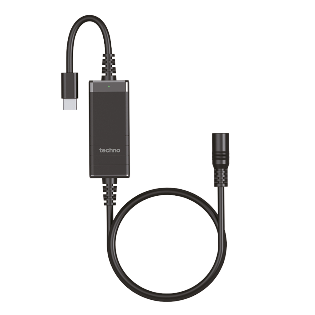 Кабель живлення USB-C to DC 100W universal black techno (UC-100W) - picture 1