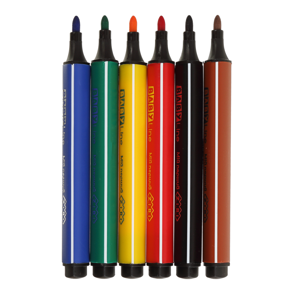 Фломастери ZiBi BABY Line JUMBO 6 кольорів (ZB.2806) - изображение 2