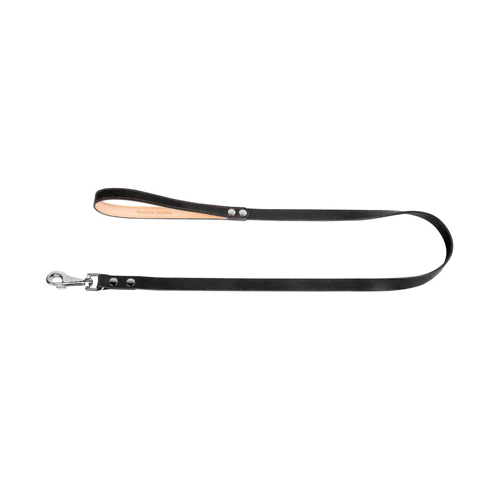 Повідець для собак Collar одинарний непрошитий Ш 16 мм Д 122 см чорний (04561) - зображення 2