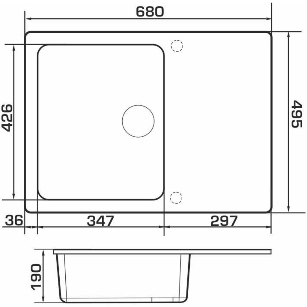 Мийка кухонна GRANADO SALAMANKA marron - зображення 6