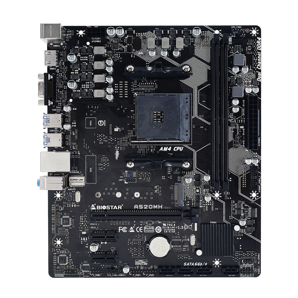 Материнська плата Biostar A520MH - зображення 2