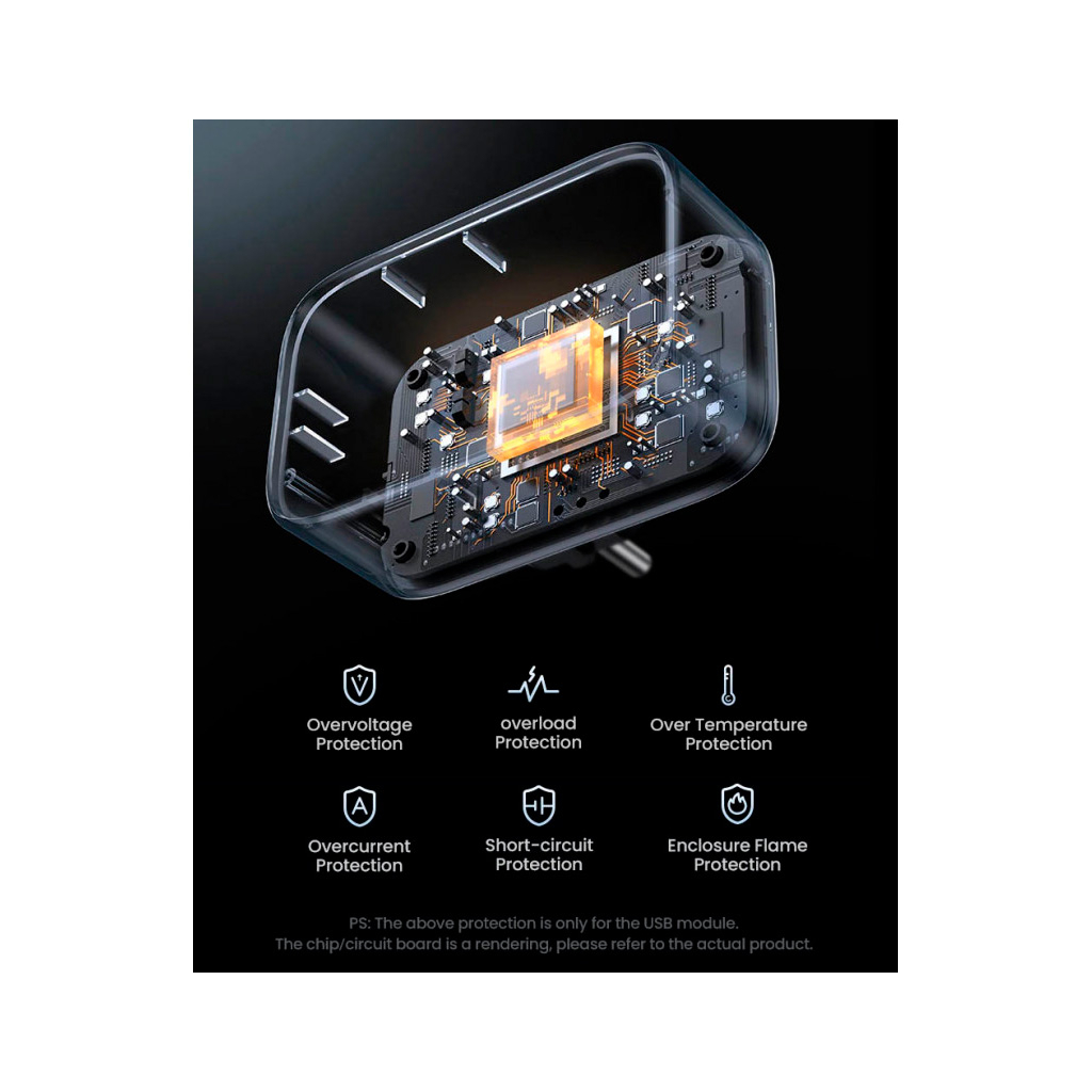 Зарядний пристрій Ugreen 3xUSB 30W Outlet Extender (2хUSB-A+USB-C) CD314 (90613) - зображення 10