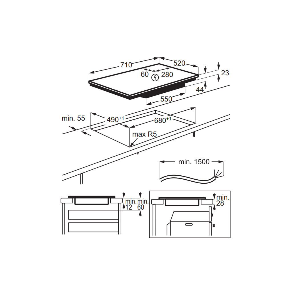 Варочна поверхня Electrolux EIV734 - зображення 10