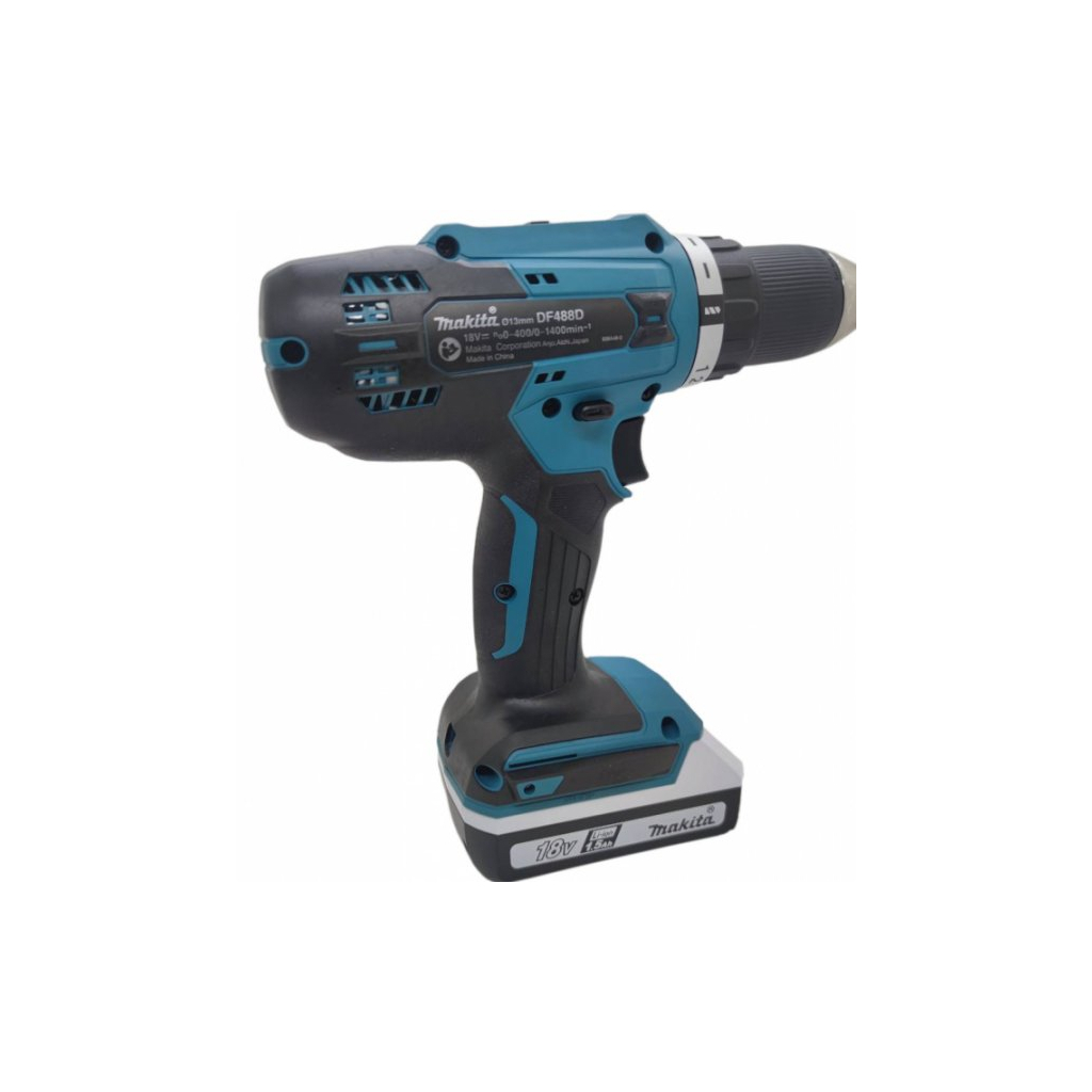 Шуруповерт Makita DF488DWE, 18В, 2*1.5 Ah - зображення 3