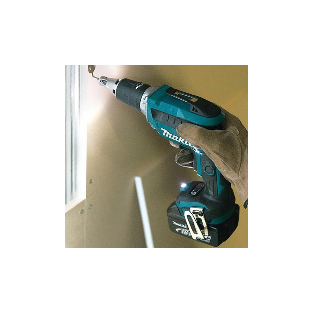 Шуруповерт Makita для гипсокартона LXT, 18В (без АКБ и БП) (DFS452Z) - зображення 4