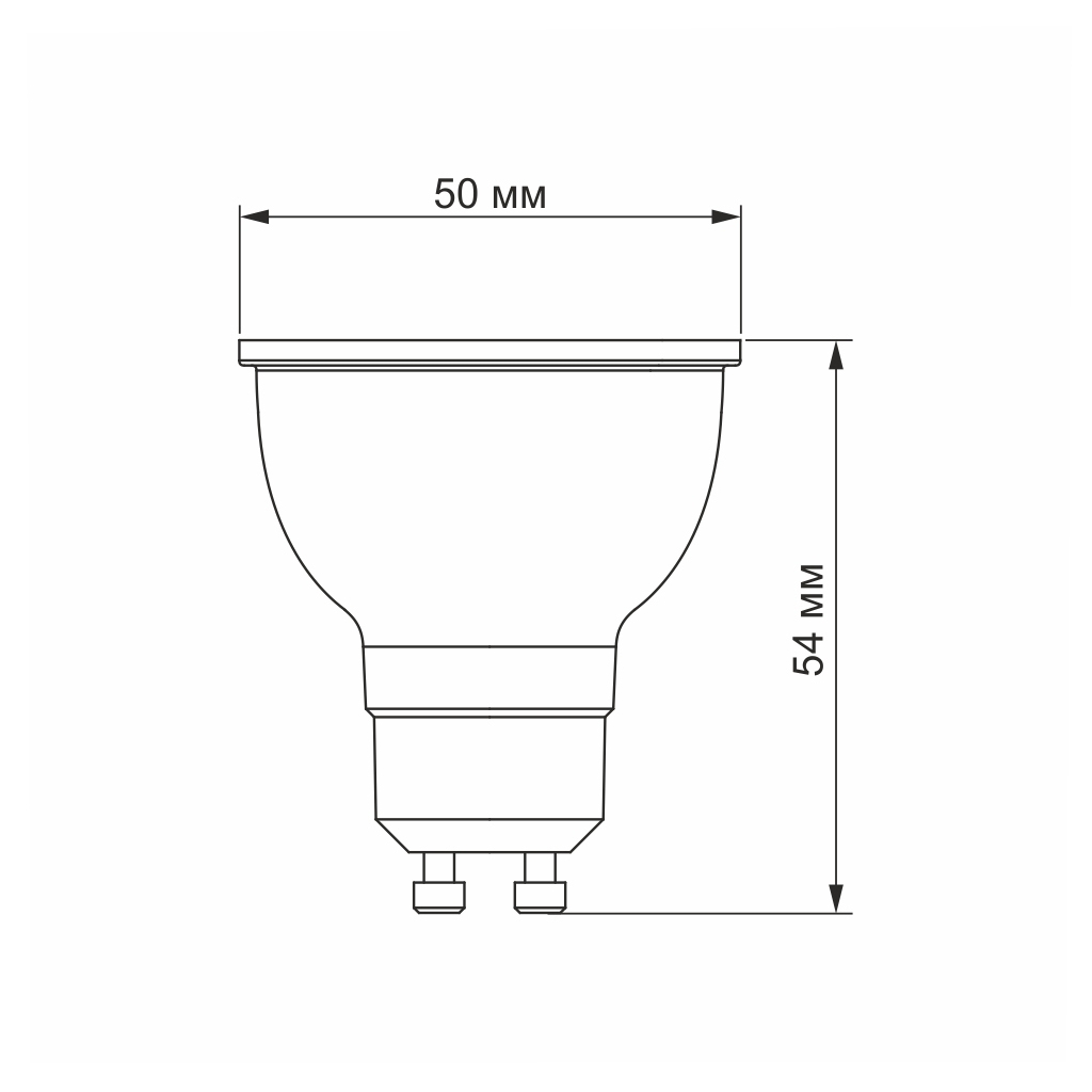 Лампочка Videx LED MR16e 6W GU10 4100K 220V (VL-MR16e-06104) - изображение 3
