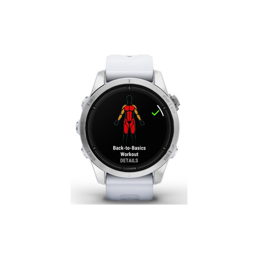 Смарт-годинник Garmin EPIX PRO (g2), 42, Glass, SS, Whitstn, GPS (010-02802-01) - зображення 8