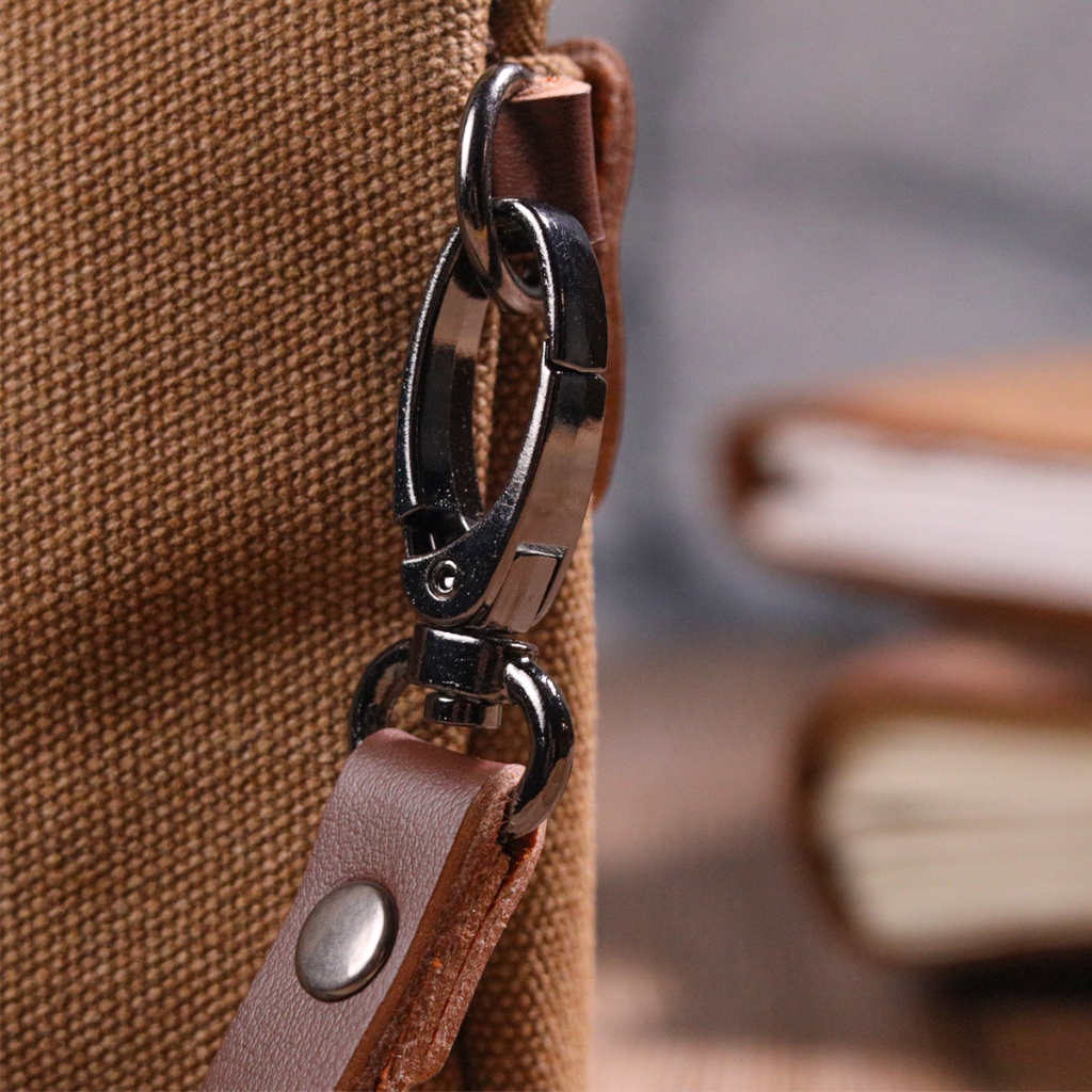 Сумка Vintage Чоловіча з текстилю Коричнева (21260) - зображення 11