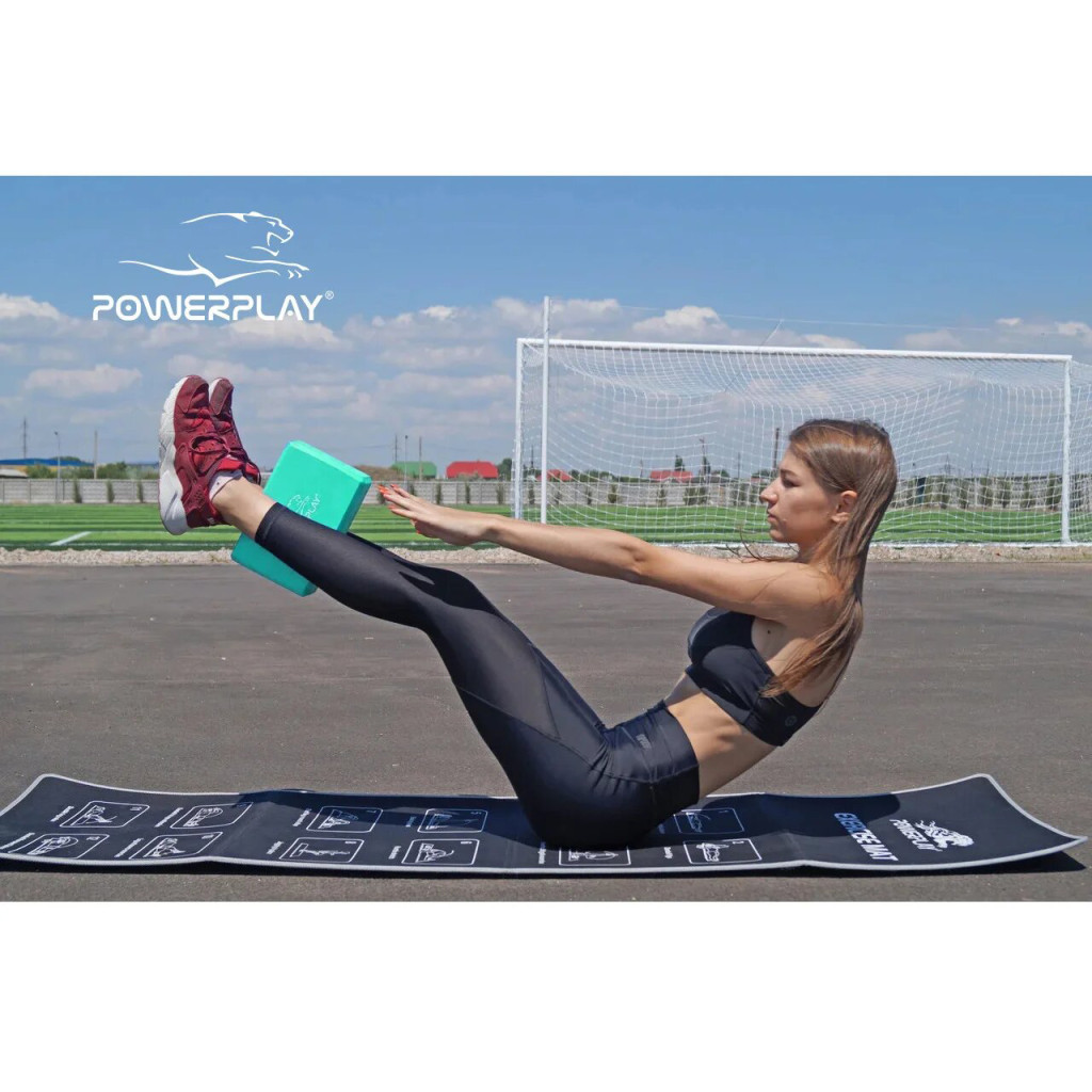 Блок для йоги PowerPlay 4006 Yoga Brick М'ятний (PP_4006_Mint_Yoga_Brick) - зображення 8