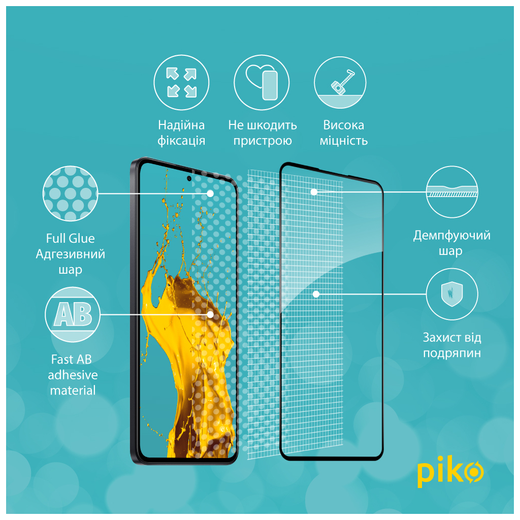 Скло захисне Piko Full Glue Xiaomi 13T Black (1283126582561) - зображення 3