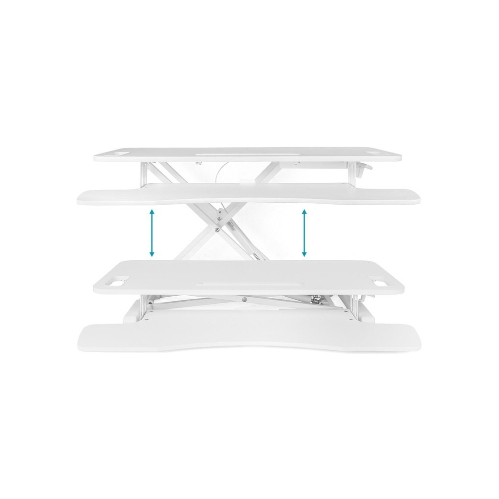 Столик для ноутбука Digitus Ergonomic Workspace Riser, 11-46cm, white (DA-90380-2) - зображення 4