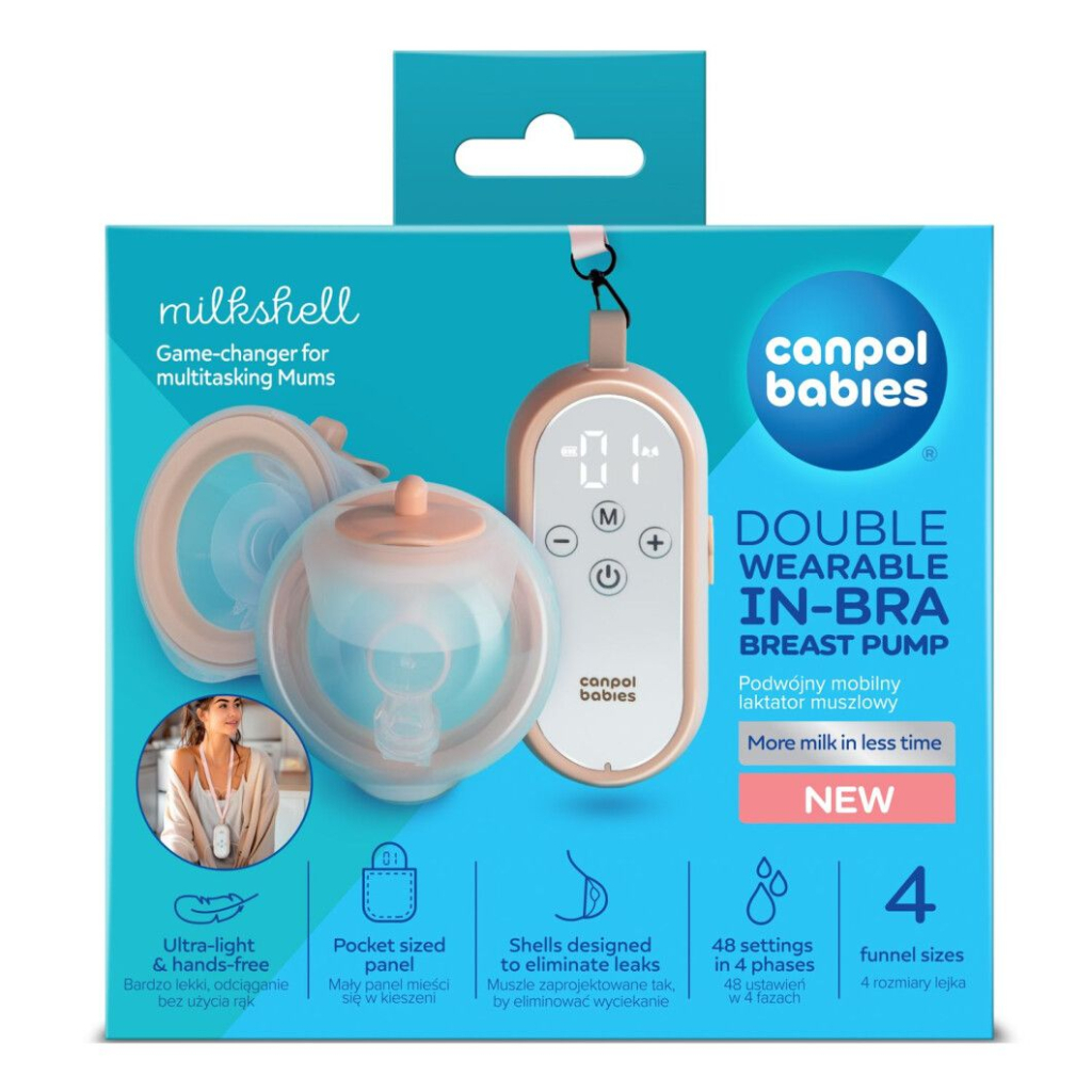 Молоковідсмоктувач Canpol babies подвійний мобільний MilkShell (20/106) - изображение 3