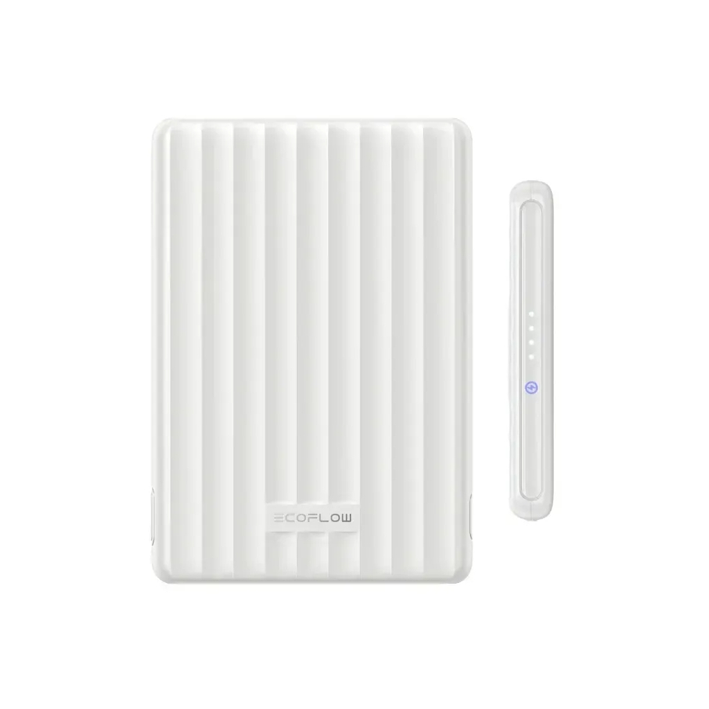 Батарея універсальна EcoFlow RAPID Mag Power Bank 5000mAh white (EF-RAPIDQI1-5K-W-EU) - зображення 2