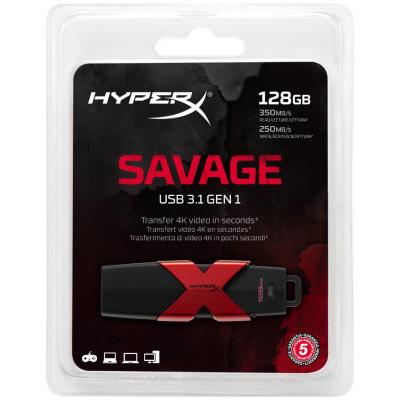 USB флеш накопичувач Kingston 128GB HyperX Savage USB 3.1 (HXS3/128GB) - зображення 4
