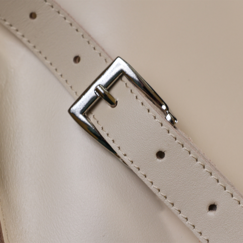 Сумка Shvigel Бананка з натуральної шкіри Бежева (16391) - зображення 10