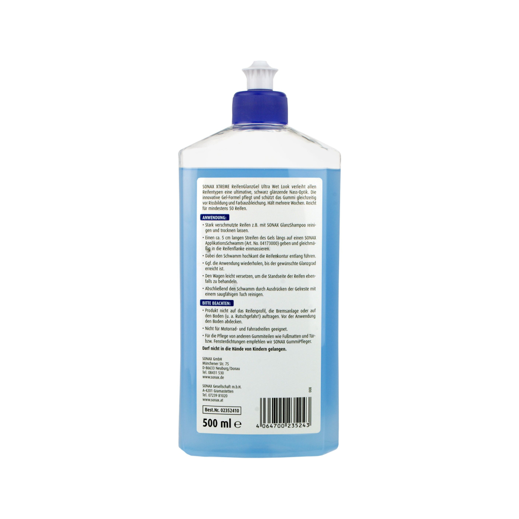 Автомобільний очисник Sonax шин глянцеве XTREME Reifen Glanzgel 500 мл (235241) - изображение 2