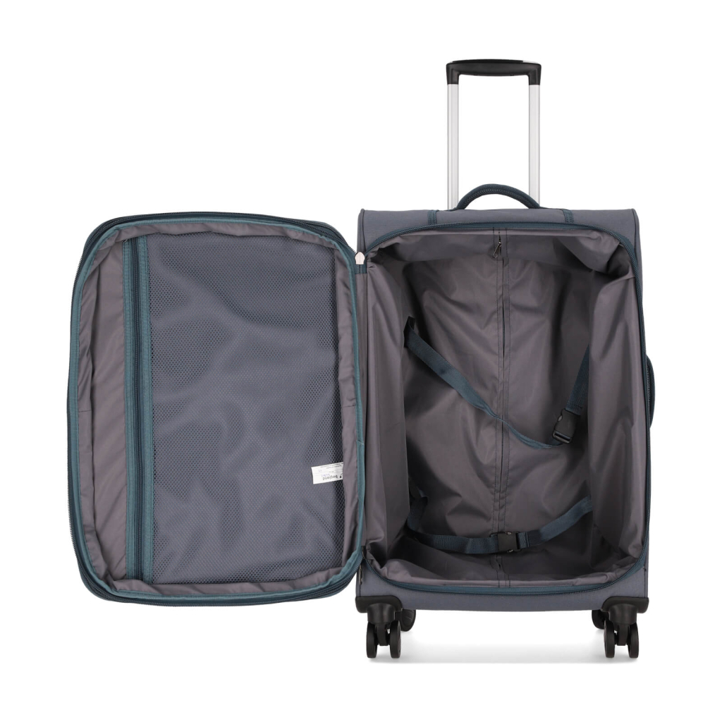 Валіза Bagland Валенсія середня 63 л сіра (835918493) - зображення 6