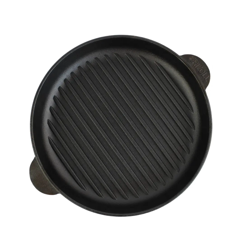 Сковорода Brizoll Monolith чавунна Гриль зі скляною кришкою 280х35 мм (M2835G-6) - зображення 3