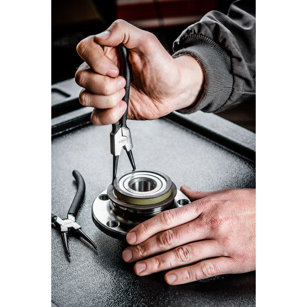 Щипці Neo Tools для стопорних кілець, внутрішні, прямі, діапазон 19-60 мм, CrV, 180 мм (01-043) - изображение 3