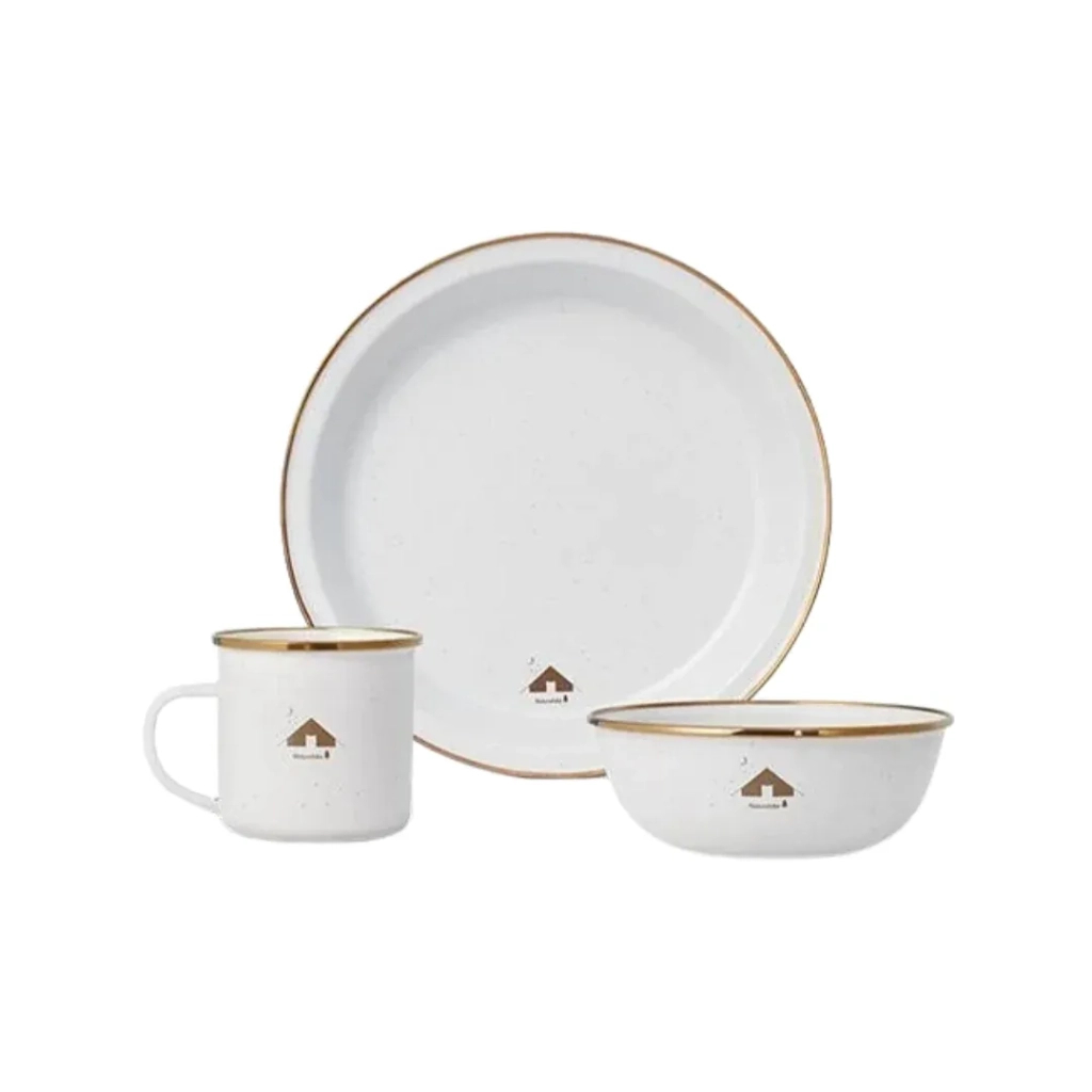 Миска туристична Naturehike емальована CNK2300CW013 біла (6976023923302) - зображення 2