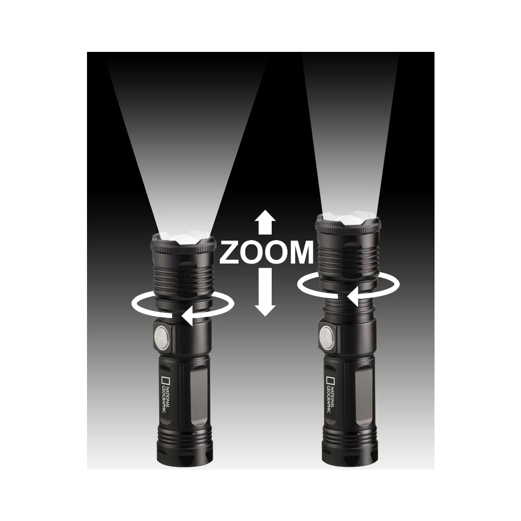 Ліхтар National Geographic Iluminos Led Zoom Flashlight 1000 (930143) - зображення 6