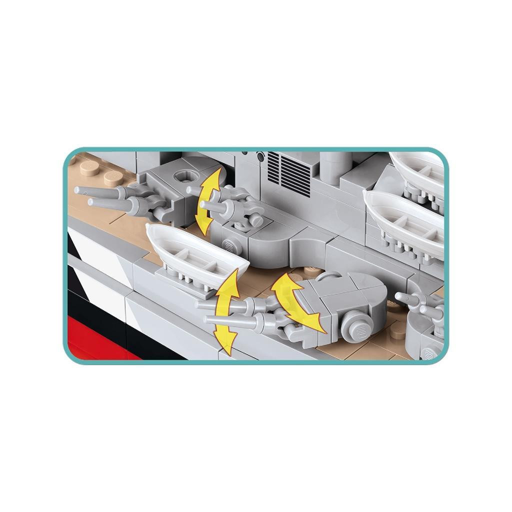 Конструктор Cobi World Of Ships Лінкор Бісмарк 1974 деталей (5902251048105) - зображення 8