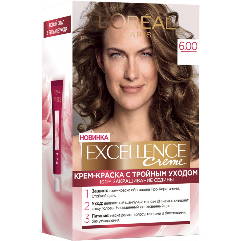 Фарба для волосся L'Oreal Paris Excellence 6.00 Темно-русявий (3600523781133) - зображення 1
