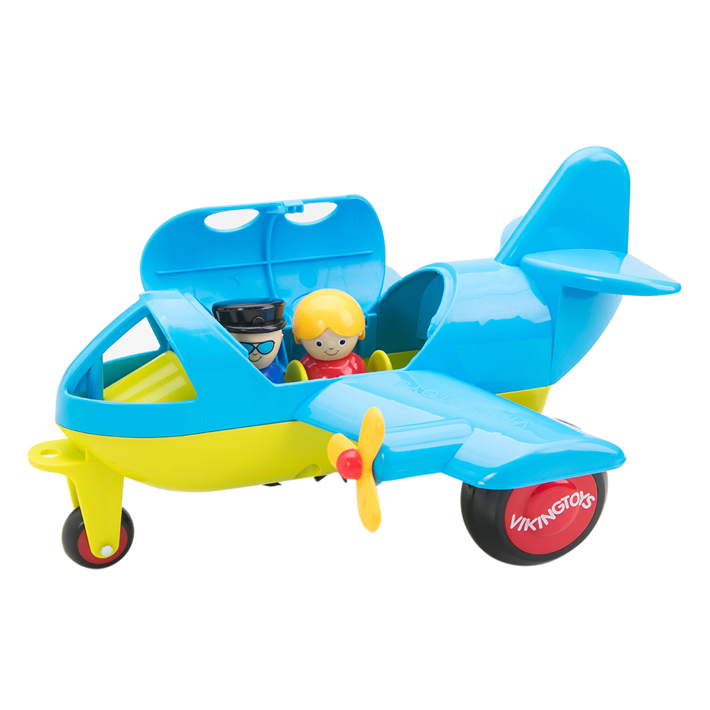 Спецтехніка Viking Toys Літак з 2 фігурками у яскравому кольорі (701270) - зображення 1